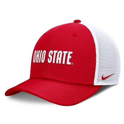 Nike Ohio State Buckeyes Rise Performance Adjustable Trucker Hat