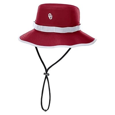 Nike Oklahoma Sooners 2025 Sideline Apex Boonie Performance Bucket Hat