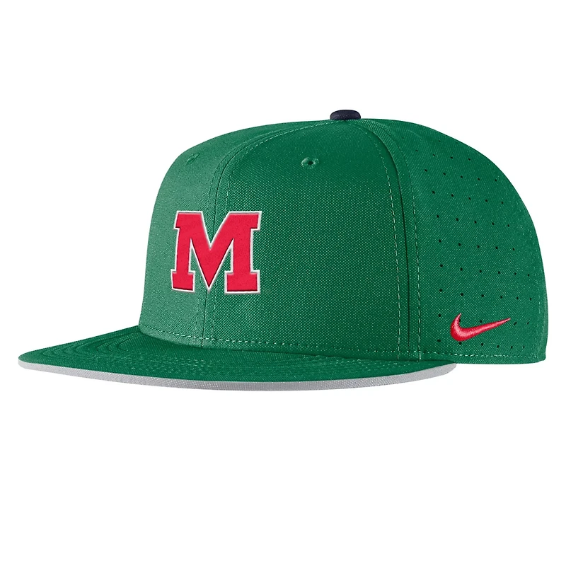 Nike Ole Miss Rebels On-Field Baseball Performance Fitted Hat
