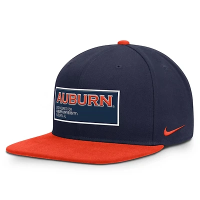 Nike Orange Auburn Tigers 2025 On-Field Patch Pro Dri-FIT Snapback Hat