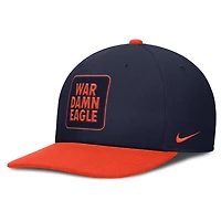 Nike Orange Auburn Tigers 2025 Sideline Campus Pro Local Snapback Hat