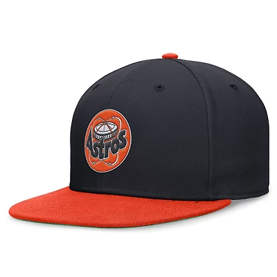 Nike /Orange Houston Astros Rewind Cooperstown True Performance Fitted Hat