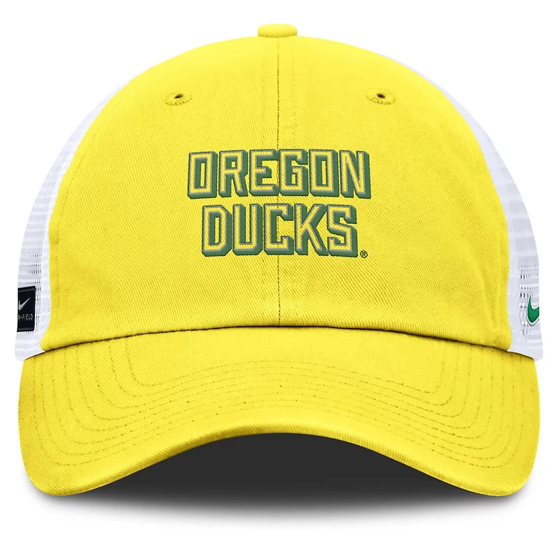 Nike Oregon Ducks 2025 Gameday On-Field Club Adjustable Trucker Hat