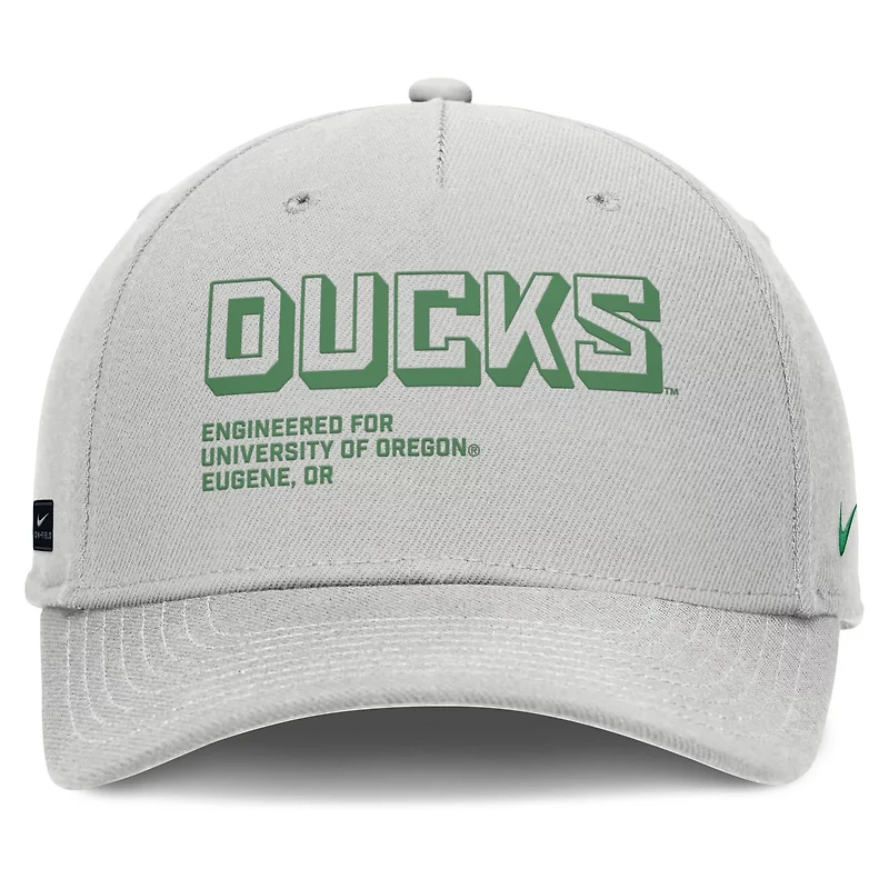 Nike Oregon Ducks 2025 Sideline Dust Pinched Rise Adjustable Hat
