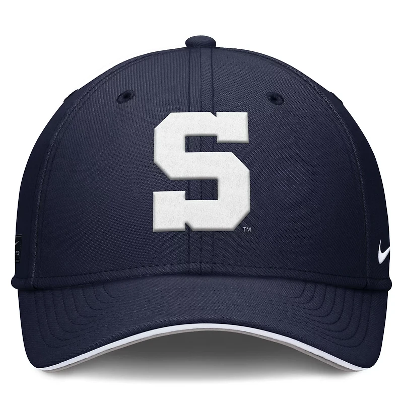 Nike Penn State Nittany Lions 2025 Dugout Coaches Rise Swoosh Performance Flex Hat