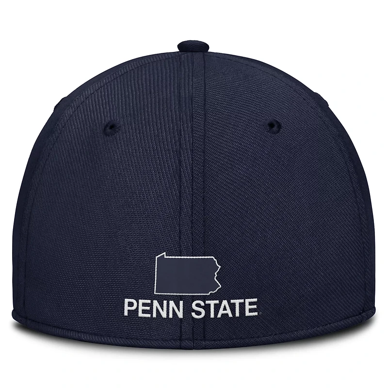 Nike Penn State Nittany Lions 2025 Dugout Coaches Rise Swoosh Performance Flex Hat