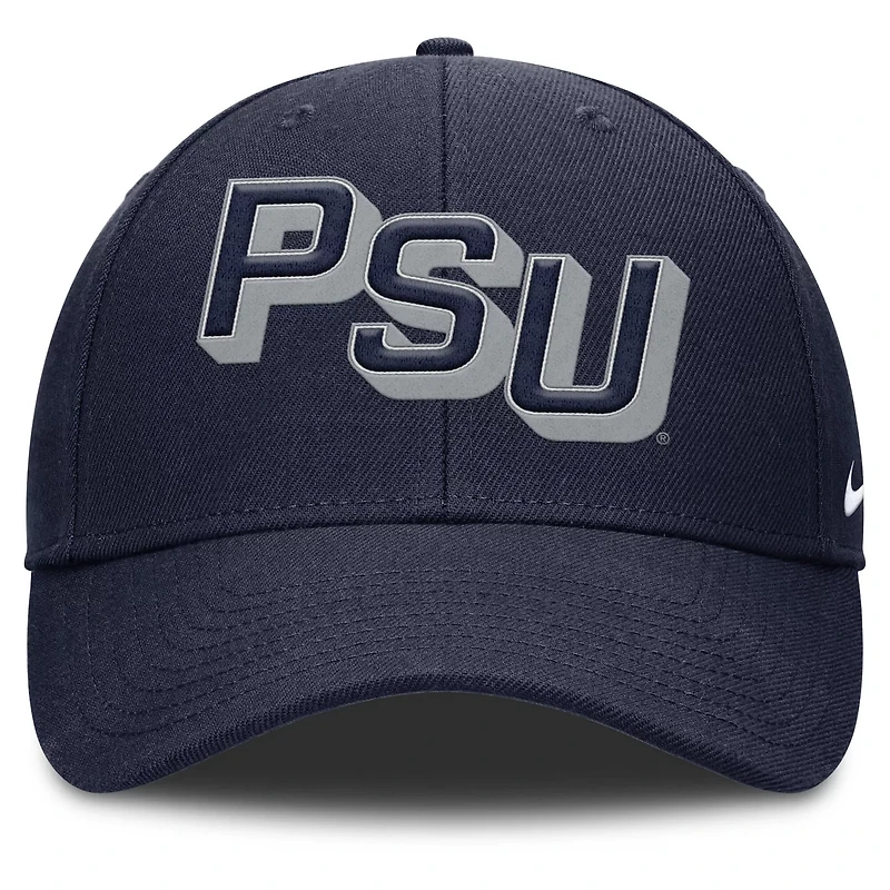 Nike Penn State Nittany Lions Slanted Primetime Rise Performance Adjustable Hat