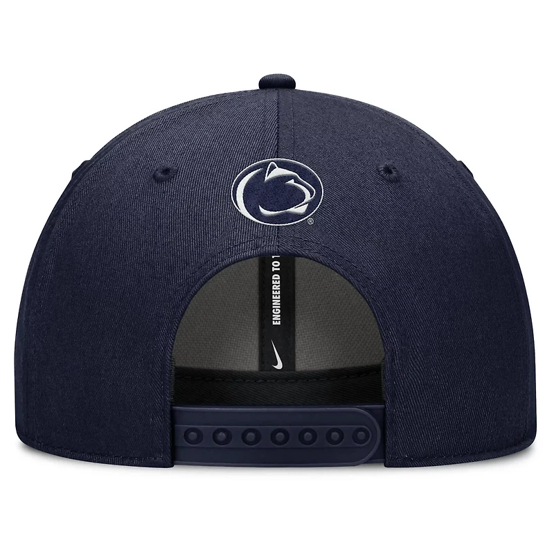 Nike Penn State Nittany Lions Slanted Primetime Rise Performance Adjustable Hat