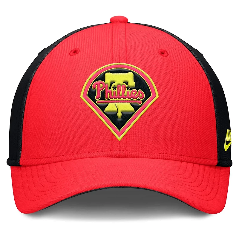 Nike Philadelphia Phillies Neon 90s Rise SwooshFlex Hat