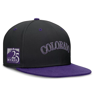 Nike Purple Colorado Rockies 25th Anniversary True Primetime Two-Tone Performance Fitted Hat