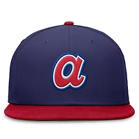 Nike /Red Atlanta Braves Rewind Cooperstown True Performance Fitted Hat