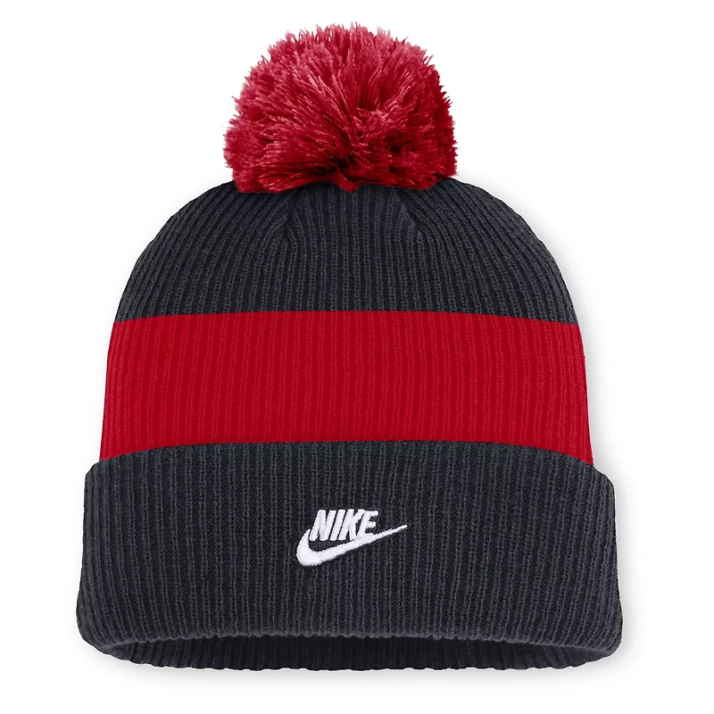 Nike Red Chicago White Sox Cooperstown Collection Peak Standard Cuffed Knit Hat with Pom