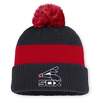 Nike Red Chicago White Sox Cooperstown Collection Peak Standard Cuffed Knit Hat with Pom