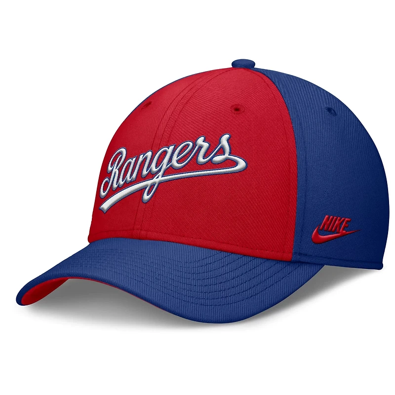 Nike Red Texas Rangers Rise Swoosh Performance Flex Hat