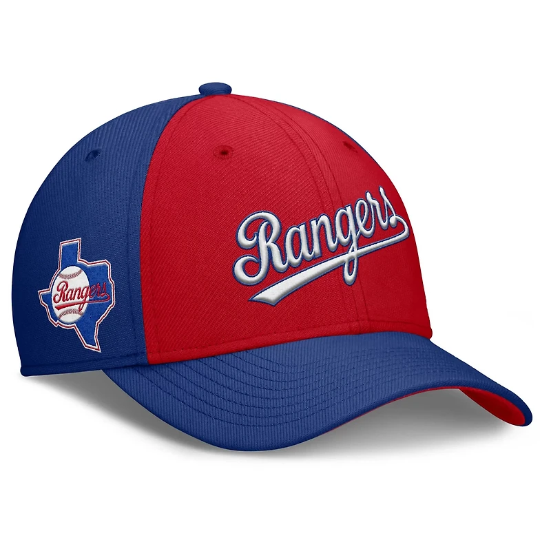 Nike Red Texas Rangers Rise Swoosh Performance Flex Hat