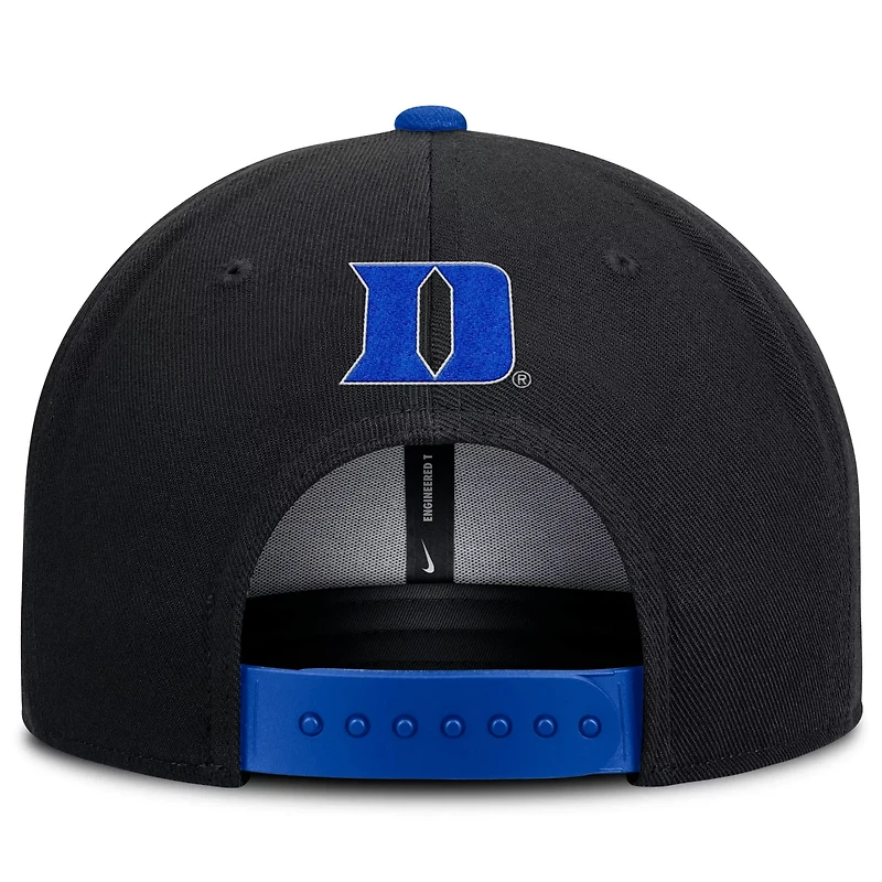Nike Royal Duke Blue Devils 2025 On-Field Patch Pro Dri-FIT Snapback Hat