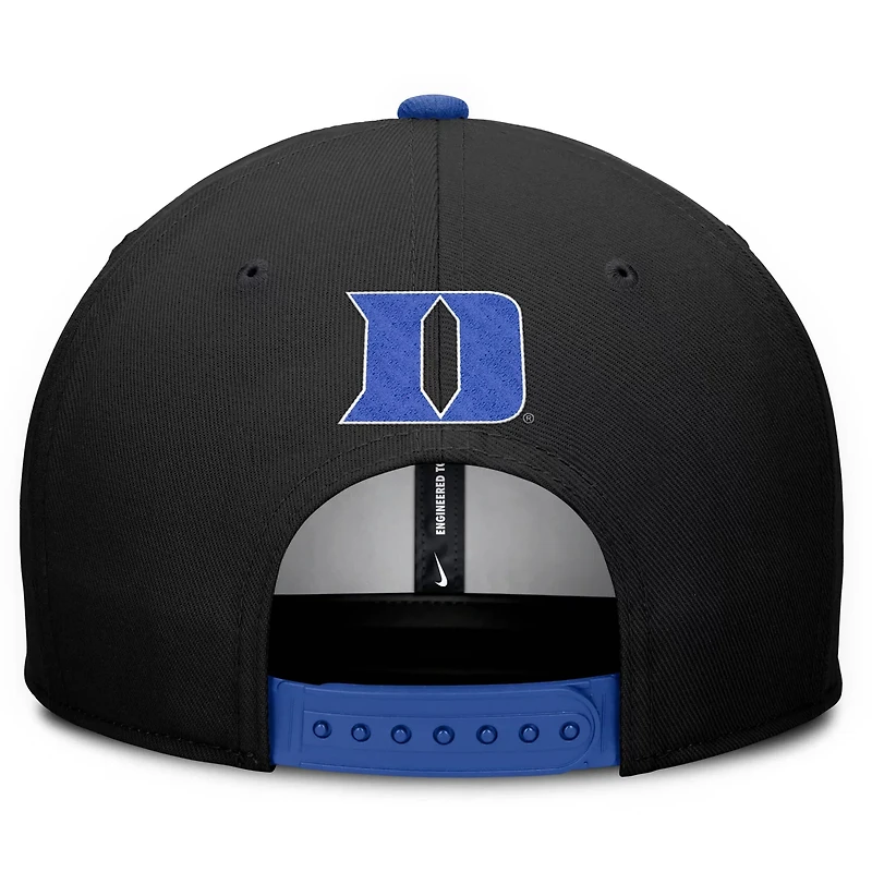 Nike Royal Duke Blue Devils 2025 Sideline Campus Pro Local Snapback Hat