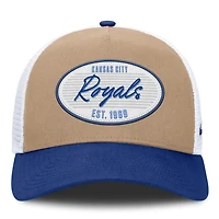 Nike Royal Kansas City Royals Rise A-Frame Trucker Adjustable Hat