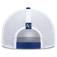 Nike Royal Kansas City Royals Rise A-Frame Trucker Adjustable Hat