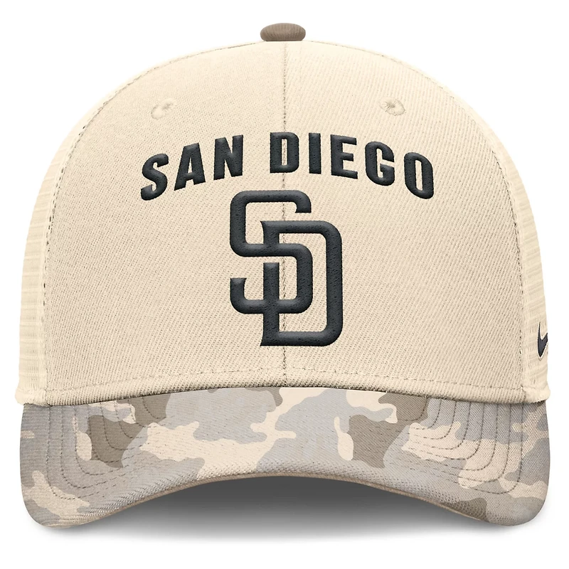 Nike San Diego Padres Camo Pack Rise Adjustable Trucker Hat
