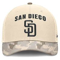 Nike San Diego Padres Camo Pack Rise Adjustable Trucker Hat
