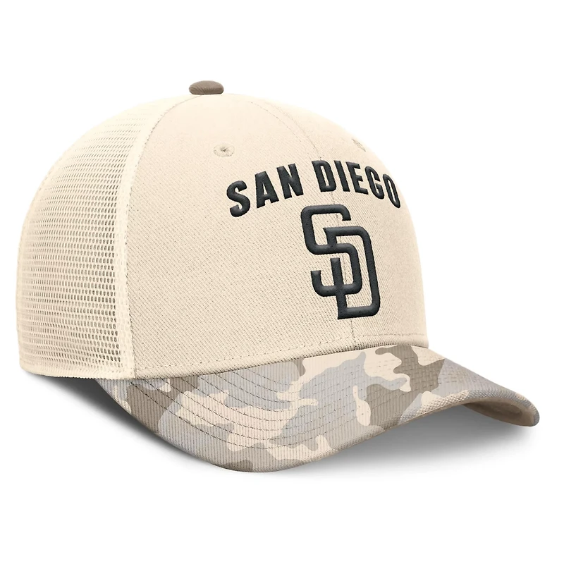 Nike San Diego Padres Camo Pack Rise Adjustable Trucker Hat