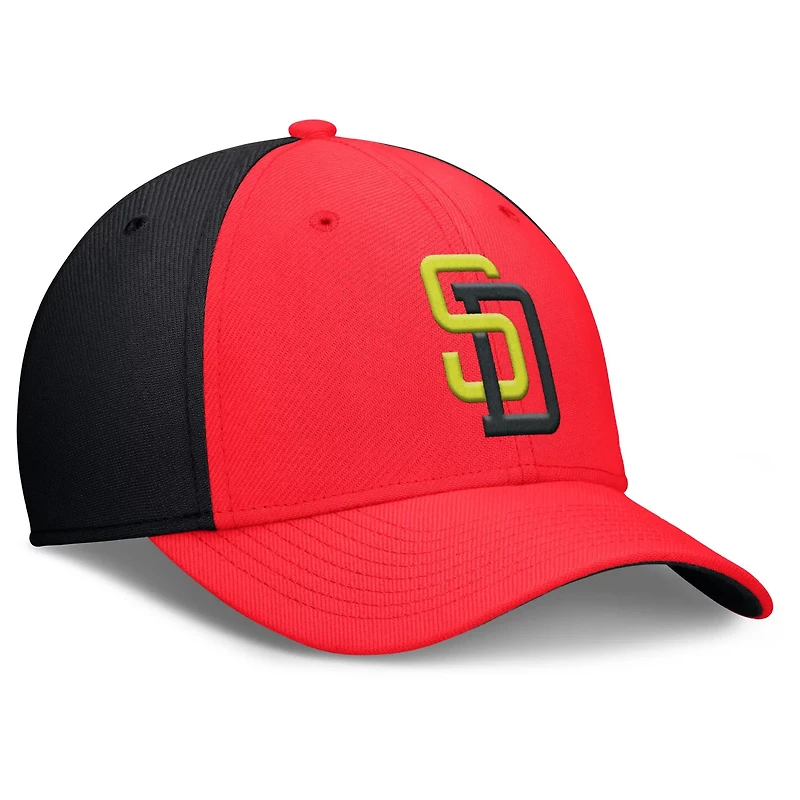 Nike San Diego Padres Neon 90s Rise SwooshFlex Hat