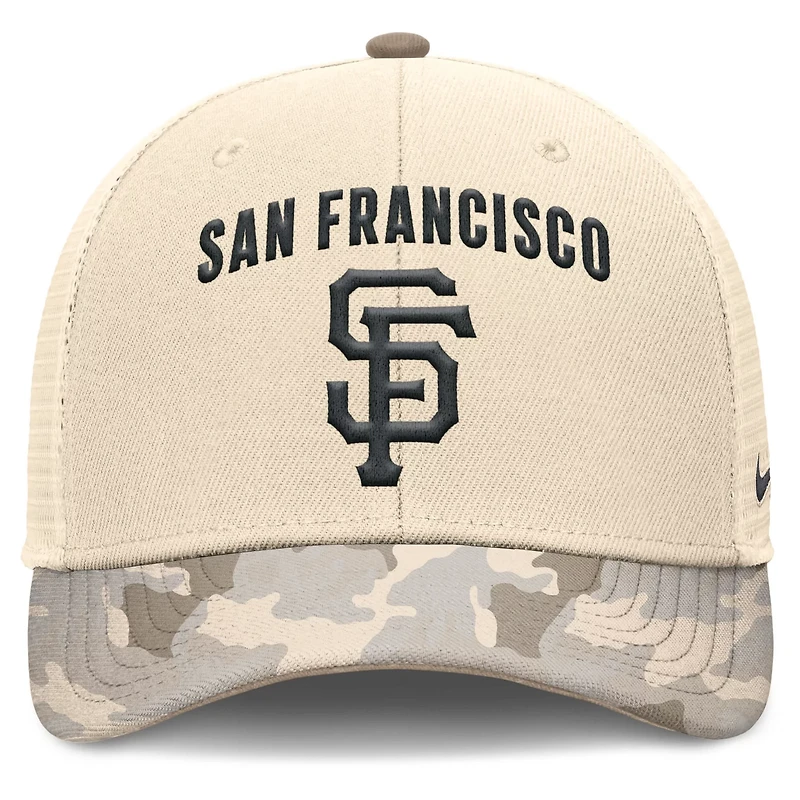 Nike San Francisco Giants Camo Pack Rise Adjustable Trucker Hat