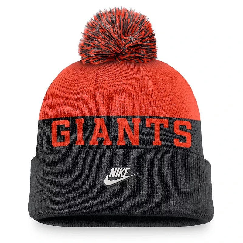 Nike San Francisco Giants Rewind Peak Cuffed Knit Hat with Pom