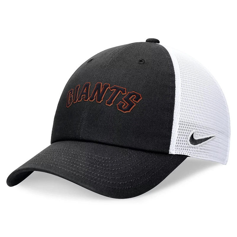 Nike San Francisco Giants Wordmark Adjustable Trucker Hat