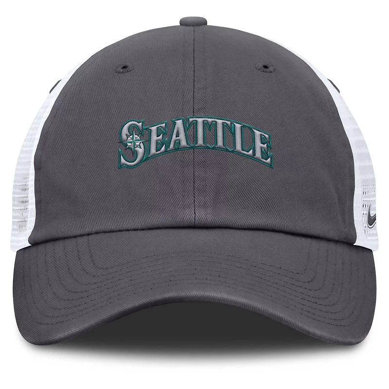 Nike Seattle Mariners Wordmark Club Adjustable Trucker Hat