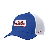 Nike SMU Mustangs 2025 On-Field Rise Trucker Performance Adjustable Hat