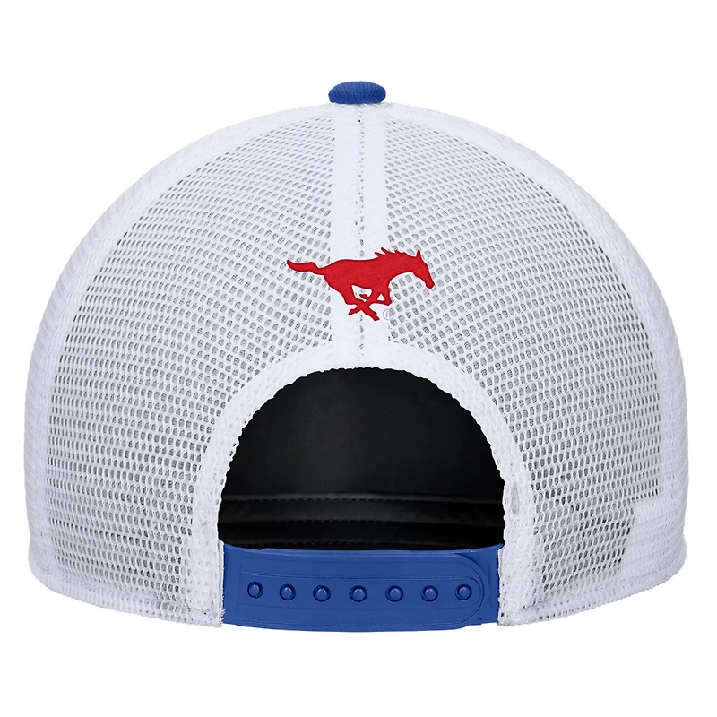 Nike SMU Mustangs 2025 On-Field Rise Trucker Performance Adjustable Hat