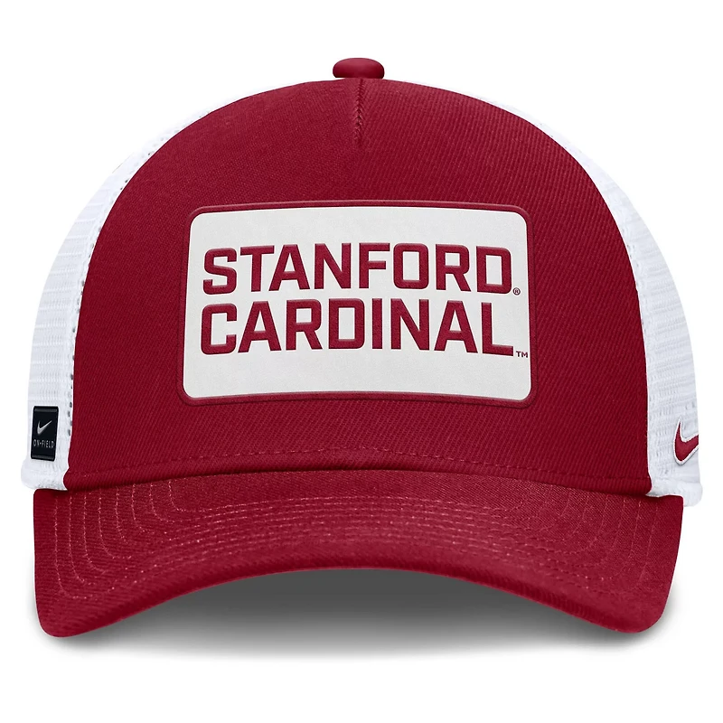 Nike Stanford 2025 On-Field Rise Patch Trucker Adjustable Hat