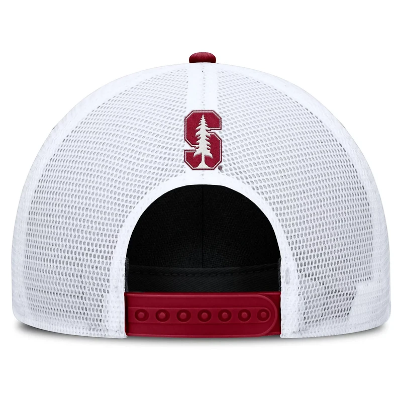 Nike Stanford 2025 On-Field Rise Patch Trucker Adjustable Hat