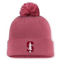 Nike Stanford Cardinal Primetime Peak Campus Cuffed Knit Hat with Pom