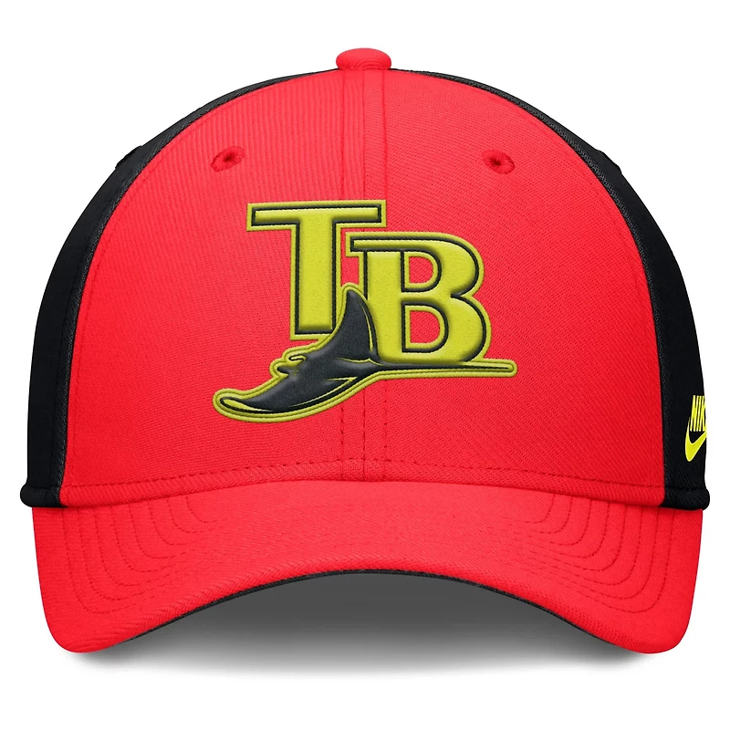 Nike Tampa Bay Rays Neon 90s Rise SwooshFlex Hat