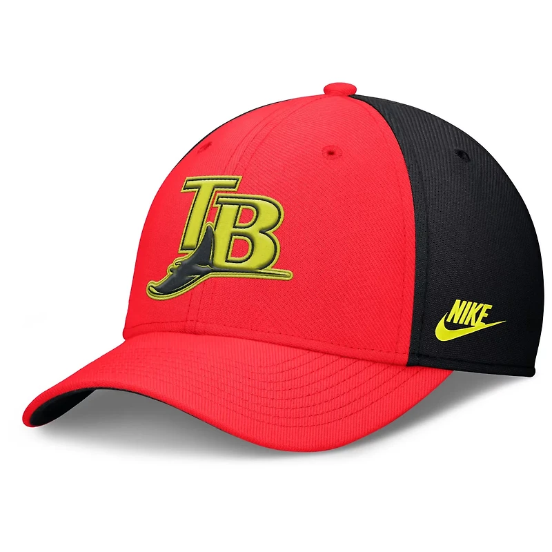 Nike Tampa Bay Rays Neon 90s Rise SwooshFlex Hat