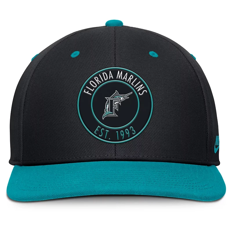 Nike Teal Florida Marlins Cooperstown Collection Pro Dri-FIT Snapback Hat