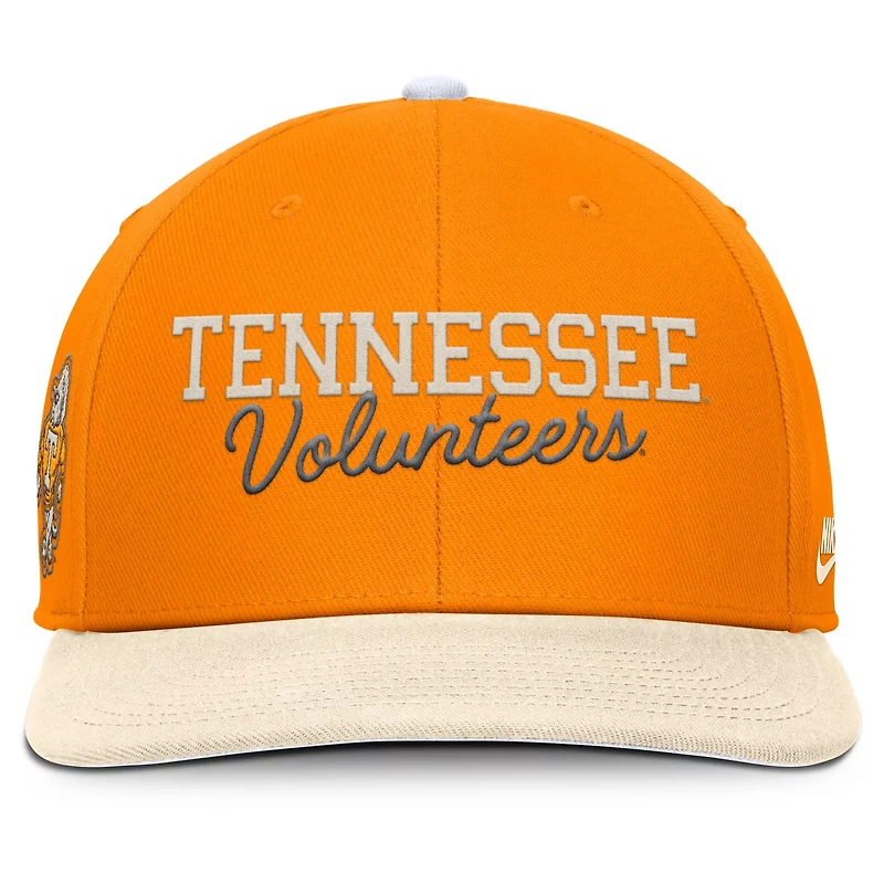 Nike Tennessee Cream Tennessee Volunteers Pro Legacy Script Snapback Hat