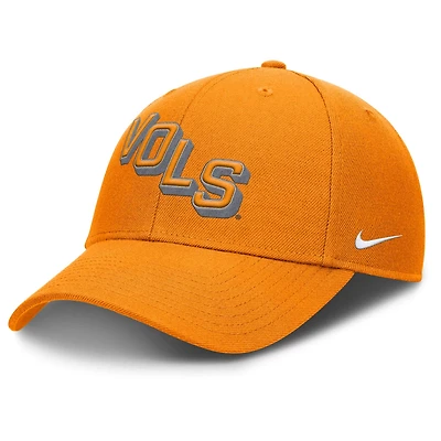 Nike Tennessee Tennessee Volunteers Slanted Primetime Rise Performance Adjustable Hat