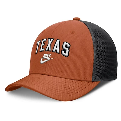 Nike Texas Black Texas Longhorns Legacy Arch Rise Performance Trucker Adjustable Hat