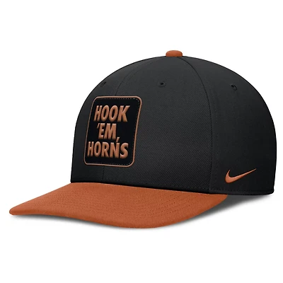Nike Texas Orange Texas Longhorns 2025 Sideline Campus Pro Local Snapback Hat
