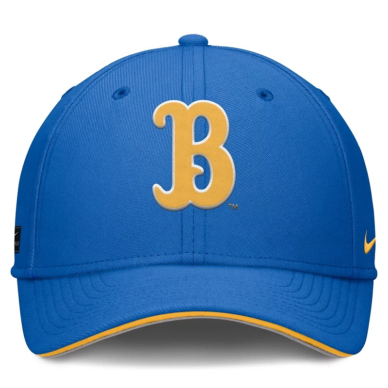 Nike UCLA Bruins 2025 Dugout Coaches Rise Swoosh Performance Flex Hat