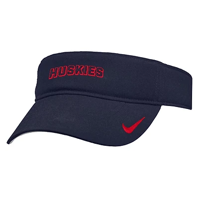 Nike UConn Huskies 2025 On-Field Ace Performance Adjustable Visor