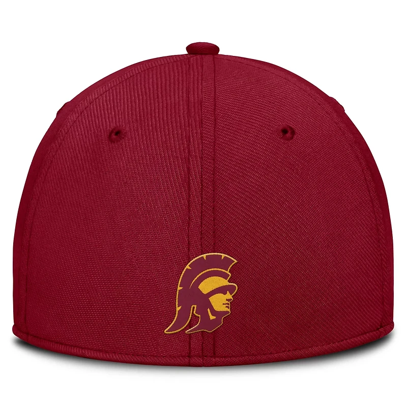 Nike USC Trojans 2025 Dugout Coaches Rise Swoosh Performance Flex Hat