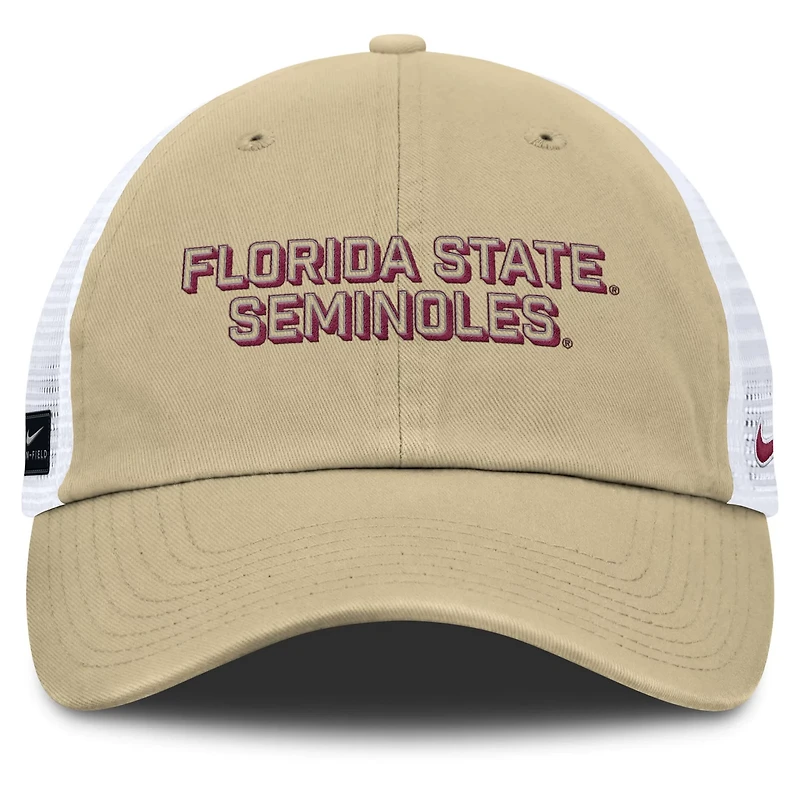 Nike Vegas Florida State Seminoles 2025 Gameday On-Field Club Adjustable Trucker Hat