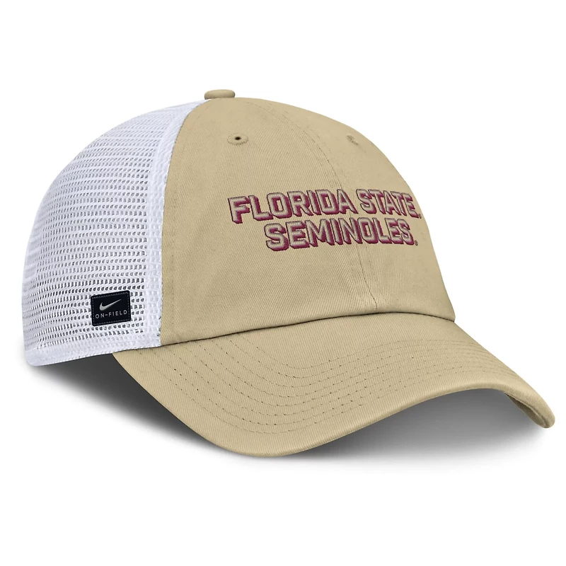 Nike Vegas Florida State Seminoles 2025 Gameday On-Field Club Adjustable Trucker Hat