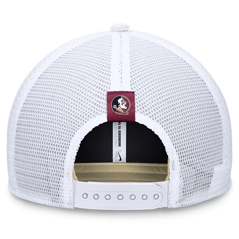 Nike Vegas /White Florida State Seminoles Local Rise Trucker Adjustable Hat