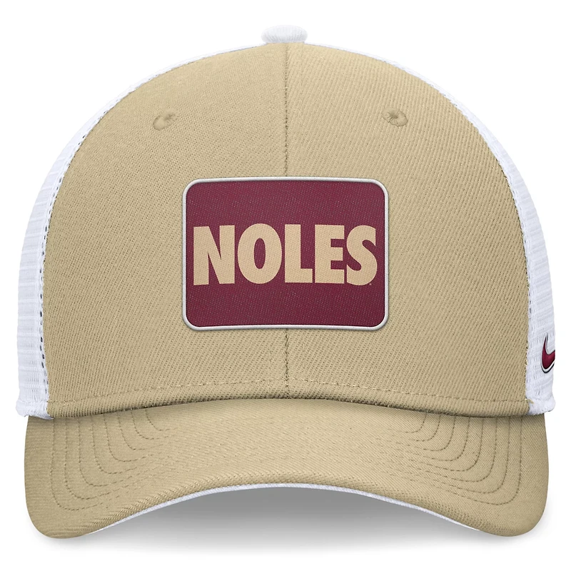 Nike Vegas /White Florida State Seminoles Local Rise Trucker Adjustable Hat